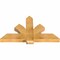 Ekena Millwork Redmond Rough Sawn Timber Gable Bracket, Western Red Cedar, 48"W x 28"H x 4"D x 6"F, 14/12 Pitch GBW048X28X0406RED00RWR - alternate 2